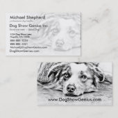 Australische herdershond visitekaartje (Voorkant / Achterkant)