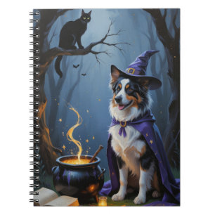 Australische Herdershond Whimsical Halloween Schil Notitieboek
