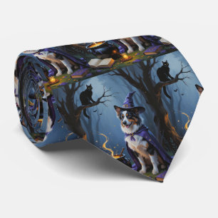 Australische Herdershond Whimsical Halloween Schil Stropdas