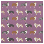 Australische herdershonden paars stof (Swatch)