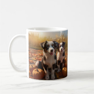 Australische Herderspup Autumn Delight Pumpkin Koffiemok