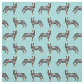 australische hond blauw hals stof (Swatch)