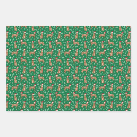 Australische hond Red Heeler Kerstmis Inpakpapier Vel (Voorkant)