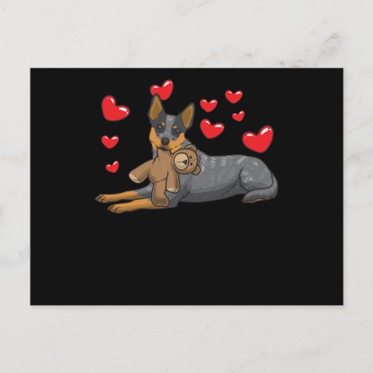 Australische hond van de rundveestapel met een sto briefkaart (Voorkant)