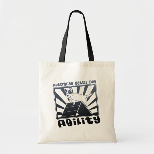 Australische hondagility A-Lijst Tote Bag (Voorkant)