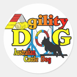 Australische hondbehang ronde sticker