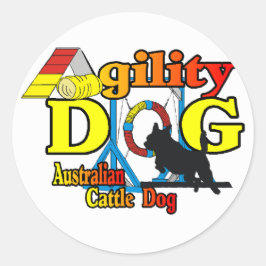 Australische hondbehang ronde sticker