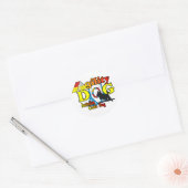 Australische hondbehang ronde sticker (Envelop)