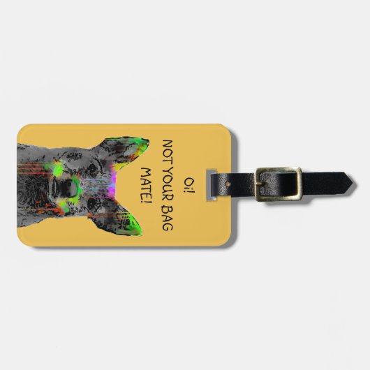 AUSTRALISCHE HONDEN VOOR KATTEN - Label Bag Bagagelabel (Voorkant horizontaal)