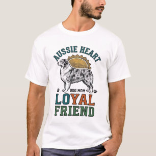 Australische hondenliefhebber vintage gegraveerde t-shirt