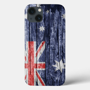 Australische houten vlag Case-Mate iPhone case