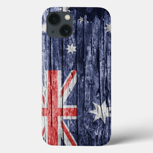 Australische houten vlag Case-Mate iPhone case (Achterkant)