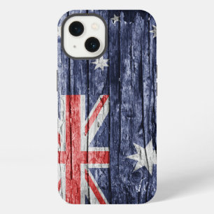 Australische houten vlag iPhone 13 hoesje
