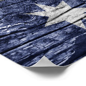 Australische houten vlag poster (Hoek)