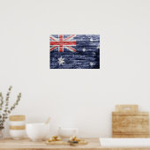 Australische houten vlag poster (Keuken)