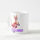 Australische humor gesneden kangoeroe karton mok (Voorkant links)