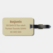 Australische humor kangaroo cartoon afbeelding bagagelabel (Achterkant horizontaal)