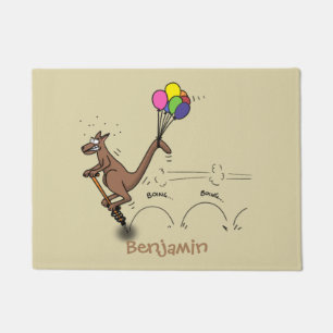 Australische humor kangaroo cartoon afbeelding deurmat