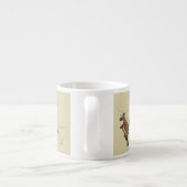 Australische humor kangaroo cartoon afbeelding espresso kop (Achterkant)