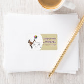 Australische humor kangaroo cartoon afbeelding etiket (Insitu)