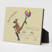 Australische humor kangaroo cartoon afbeelding fotoplaat (Zijkant)