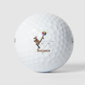 Australische humor kangaroo cartoon afbeelding golfballen (Voorkant)