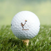 Australische humor kangaroo cartoon afbeelding golfballen (Insitu Shirt)