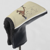 Australische humor kangaroo cartoon afbeelding golfheadcover (3/4 voorkant)