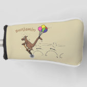 Australische humor kangaroo cartoon afbeelding golfheadcover (Voorkant)