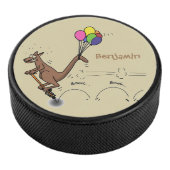 Australische humor kangaroo cartoon afbeelding hockey puck (3/4)