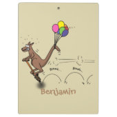 Australische humor kangaroo cartoon afbeelding klembord (Achterkant)