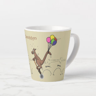 Australische humor kangaroo cartoon afbeelding latte mok