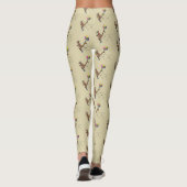 Australische humor kangaroo cartoon afbeelding leggings (Achterkant)