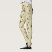 Australische humor kangaroo cartoon afbeelding leggings (Links)