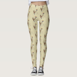 Australische humor kangaroo cartoon afbeelding leggings
