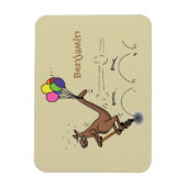 Australische humor kangaroo cartoon afbeelding magneet (Verticaal)