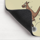 Australische humor kangaroo cartoon afbeelding muismat (Hoek)