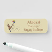 Australische humor kangaroo cartoon afbeelding naamplaatje (In situ)