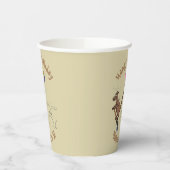 Australische humor kangaroo cartoon afbeelding papieren bekers (Links)