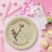 Australische humor kangaroo cartoon afbeelding papieren bordje (Feest)