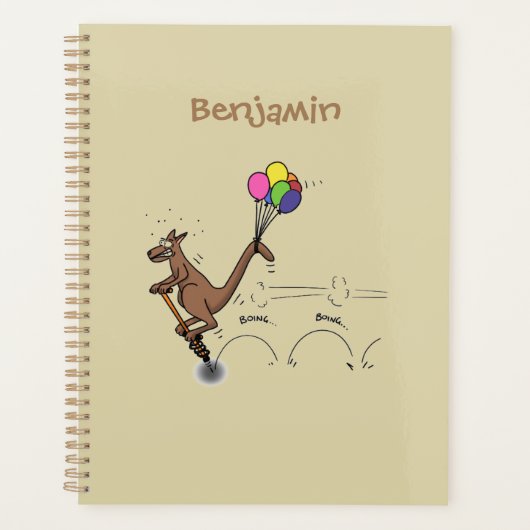 Australische humor kangaroo cartoon afbeelding planner (Voorkant)