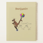 Australische humor kangaroo cartoon afbeelding planner (Achterkant)