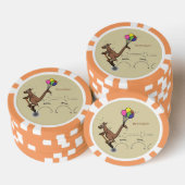 Australische humor kangaroo cartoon afbeelding poker chips (Opstapeling)