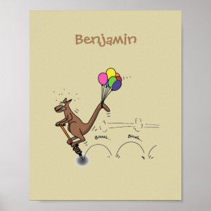 Australische humor kangaroo cartoon afbeelding poster