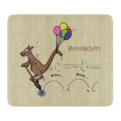 Australische humor kangaroo cartoon afbeelding snijplank (Voorkant)