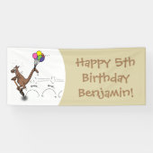 Australische humor kangaroo cartoon afbeelding spandoek (Horizontaal)