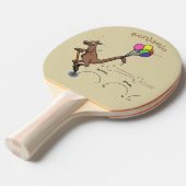 Australische humor kangaroo cartoon afbeelding tafeltennisbatje (Voorkant Gekanteld)