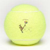 Australische humor kangaroo cartoon afbeelding tennisballen (Voorkant)