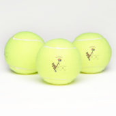 Australische humor kangaroo cartoon afbeelding tennisballen (Multi)