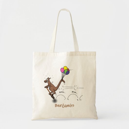 Australische humor kangaroo cartoon afbeelding tote bag (Voorkant)